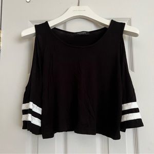 Cold Shoulder Crop Top
